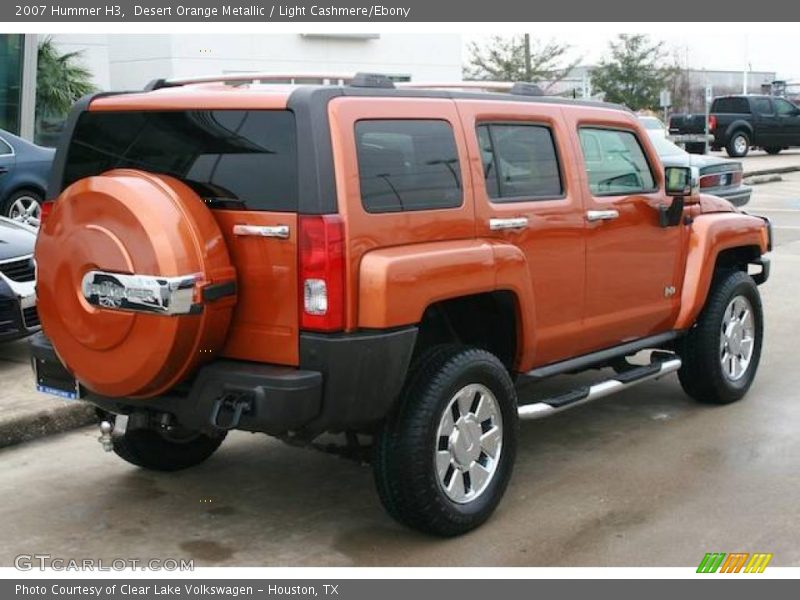 Desert Orange Metallic / Light Cashmere/Ebony 2007 Hummer H3