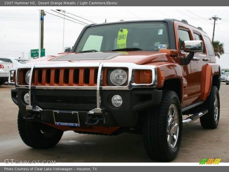 Desert Orange Metallic / Light Cashmere/Ebony 2007 Hummer H3