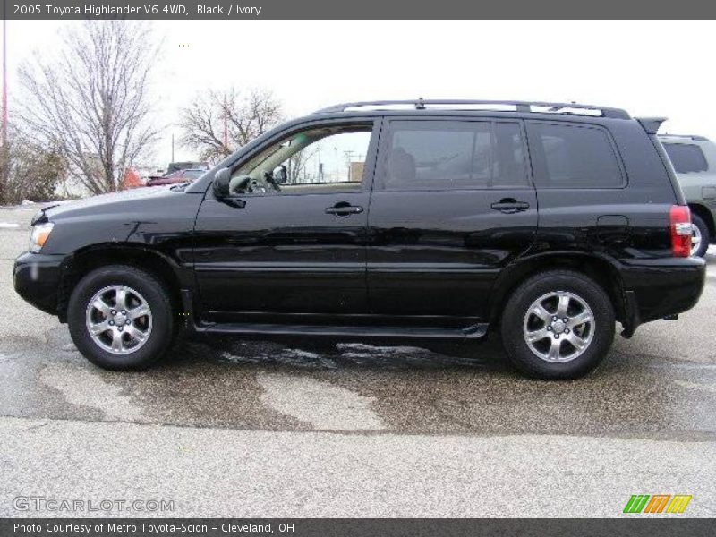 Black / Ivory 2005 Toyota Highlander V6 4WD