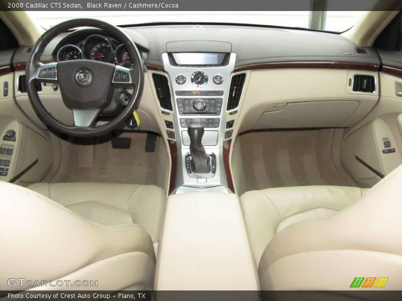 Black Raven / Cashmere/Cocoa 2008 Cadillac CTS Sedan