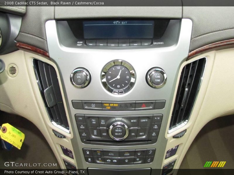 Black Raven / Cashmere/Cocoa 2008 Cadillac CTS Sedan