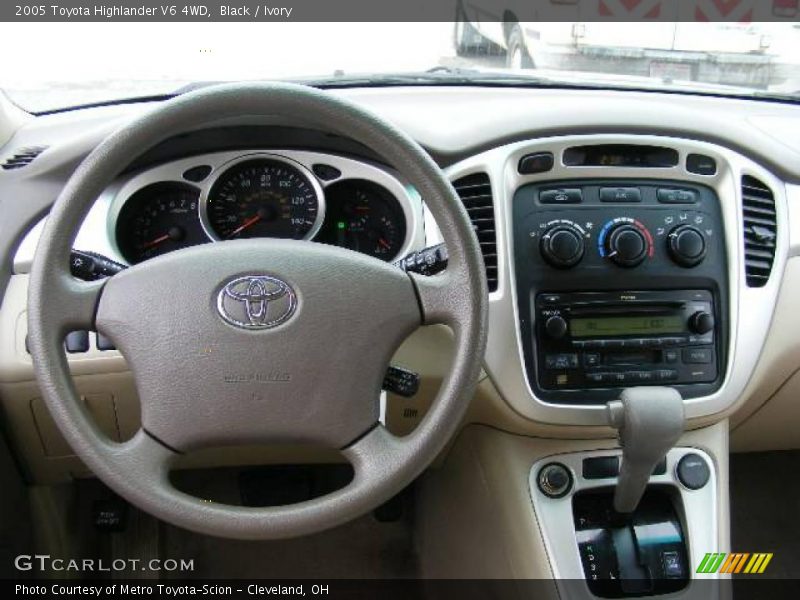 Black / Ivory 2005 Toyota Highlander V6 4WD