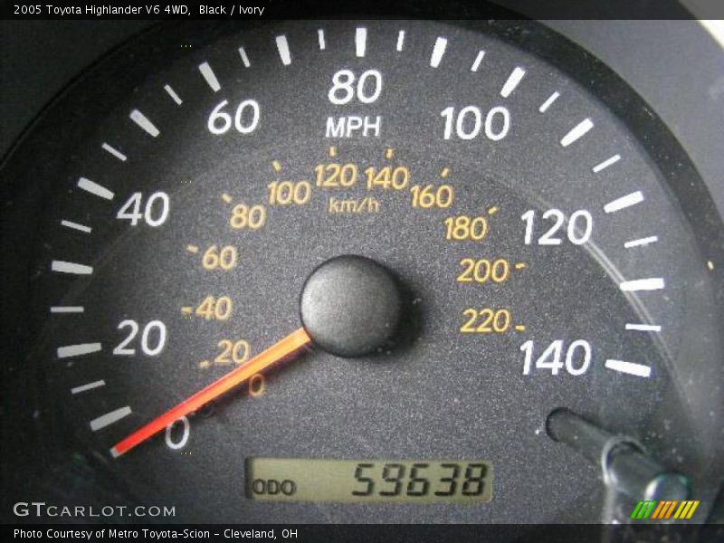Black / Ivory 2005 Toyota Highlander V6 4WD