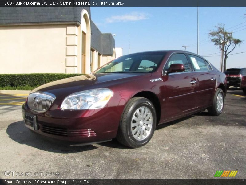 Dark Garnet Red Metallic / Titanium Gray 2007 Buick Lucerne CX