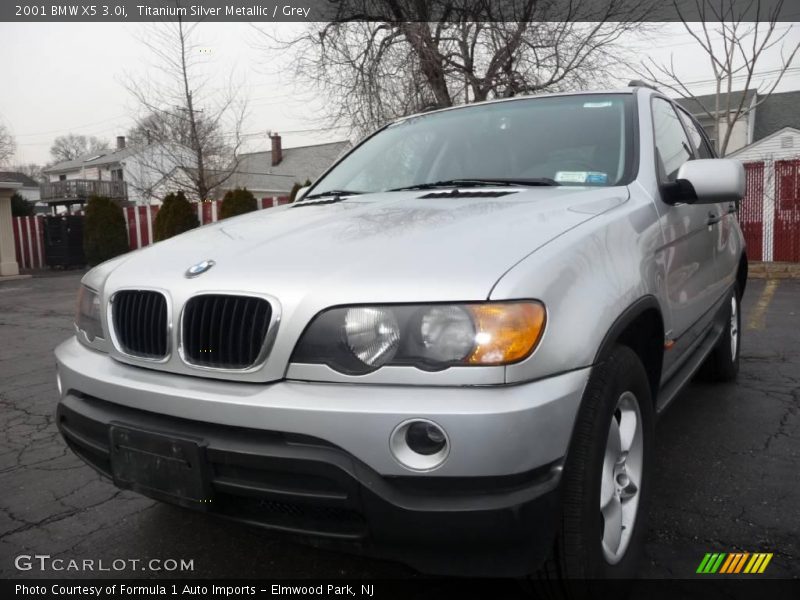 Titanium Silver Metallic / Grey 2001 BMW X5 3.0i