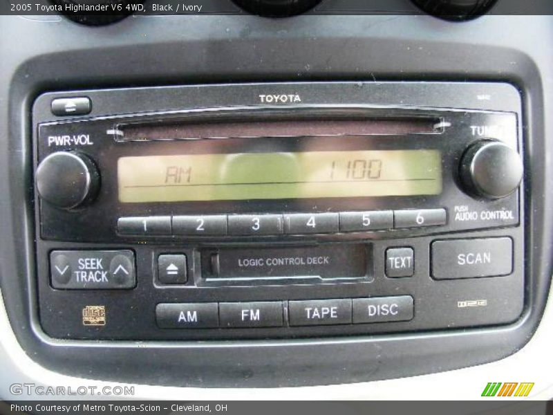 Black / Ivory 2005 Toyota Highlander V6 4WD