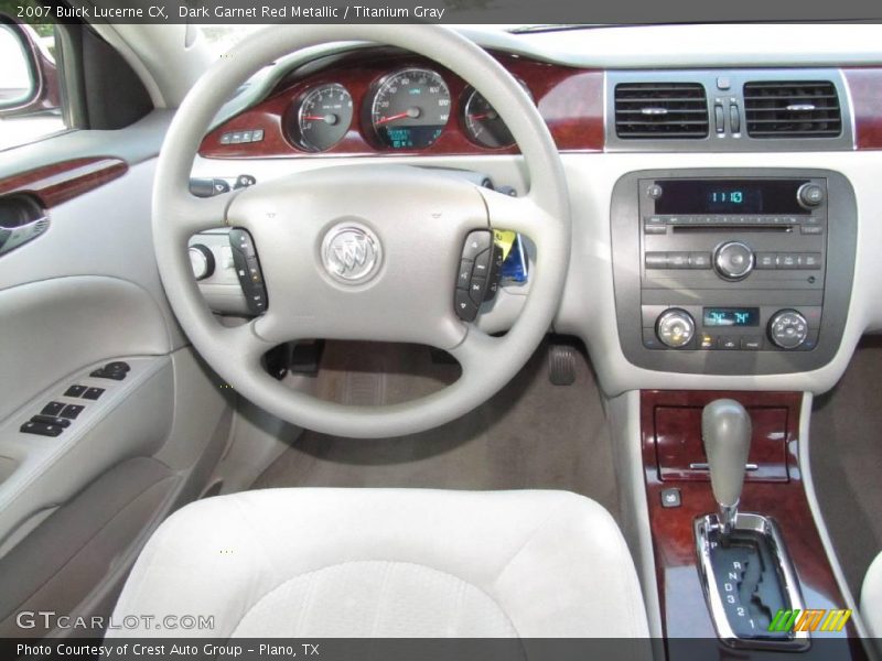 Dark Garnet Red Metallic / Titanium Gray 2007 Buick Lucerne CX