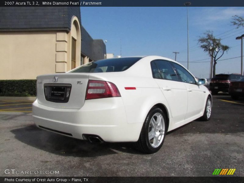 White Diamond Pearl / Parchment 2007 Acura TL 3.2