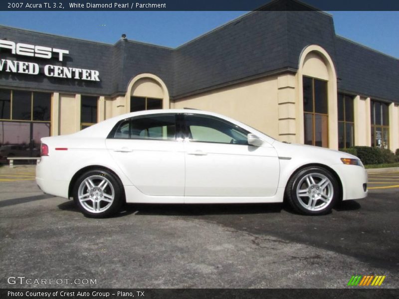 White Diamond Pearl / Parchment 2007 Acura TL 3.2