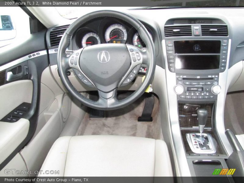 White Diamond Pearl / Parchment 2007 Acura TL 3.2