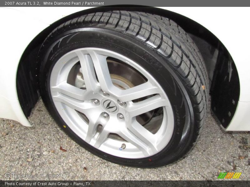 White Diamond Pearl / Parchment 2007 Acura TL 3.2