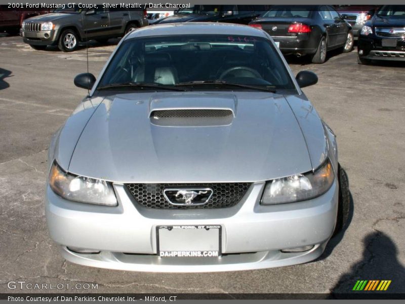 Silver Metallic / Dark Charcoal 2001 Ford Mustang GT Coupe