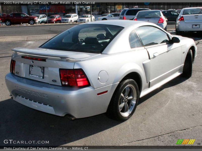 Silver Metallic / Dark Charcoal 2001 Ford Mustang GT Coupe