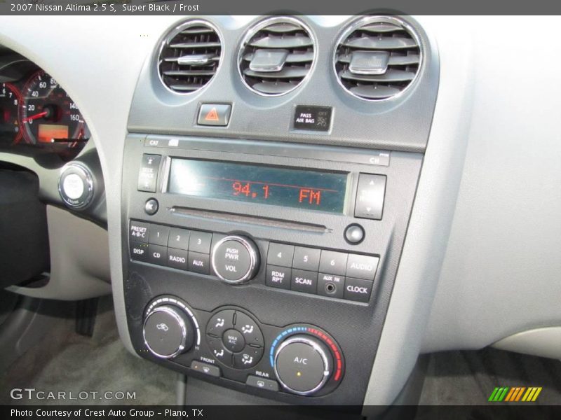 Super Black / Frost 2007 Nissan Altima 2.5 S