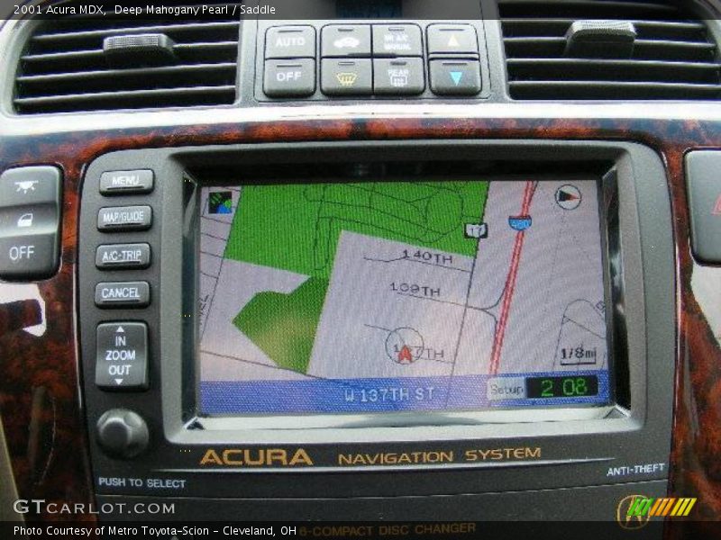 Deep Mahogany Pearl / Saddle 2001 Acura MDX