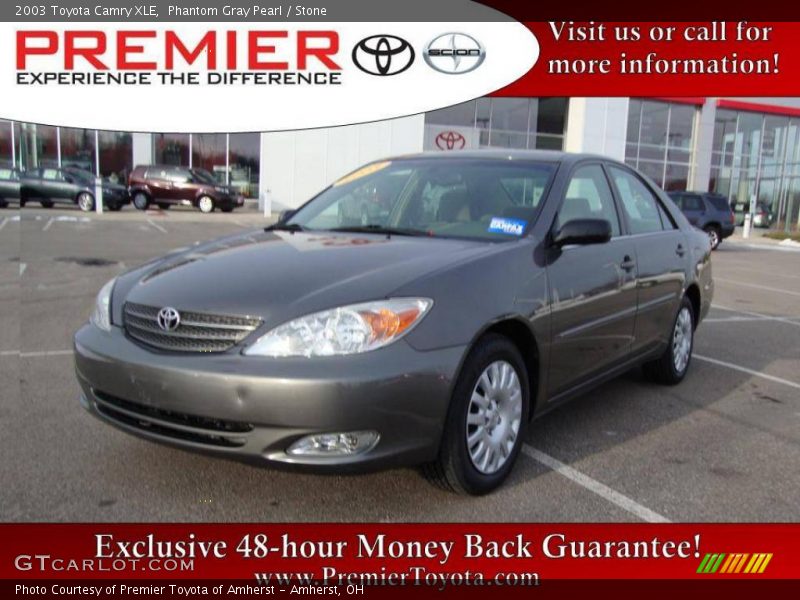 Phantom Gray Pearl / Stone 2003 Toyota Camry XLE