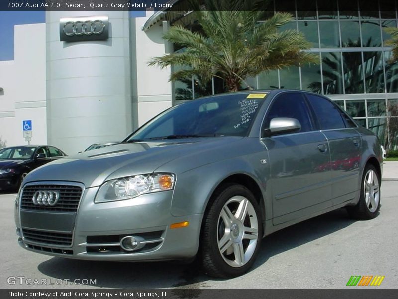 Quartz Gray Metallic / Ebony 2007 Audi A4 2.0T Sedan