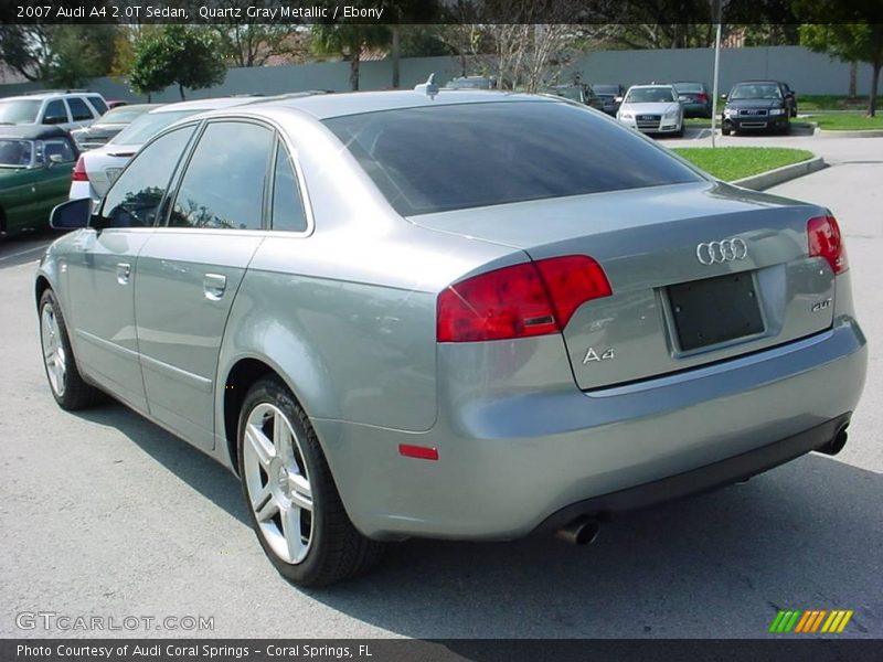 Quartz Gray Metallic / Ebony 2007 Audi A4 2.0T Sedan