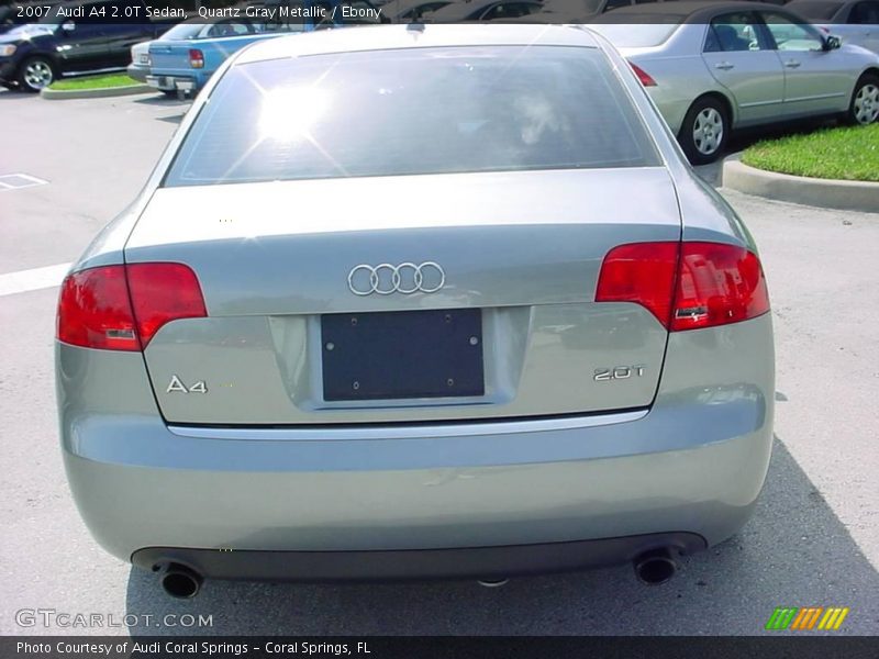 Quartz Gray Metallic / Ebony 2007 Audi A4 2.0T Sedan