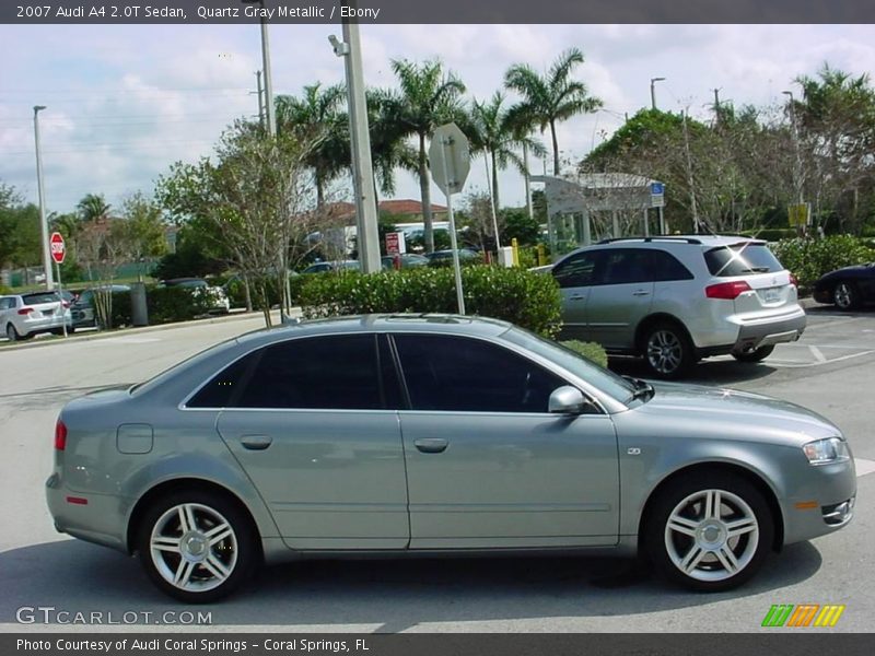 Quartz Gray Metallic / Ebony 2007 Audi A4 2.0T Sedan