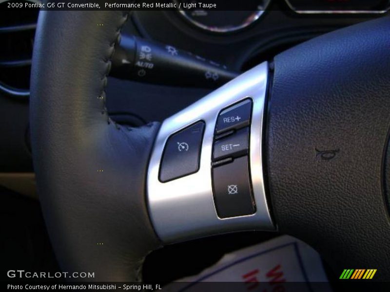 Performance Red Metallic / Light Taupe 2009 Pontiac G6 GT Convertible