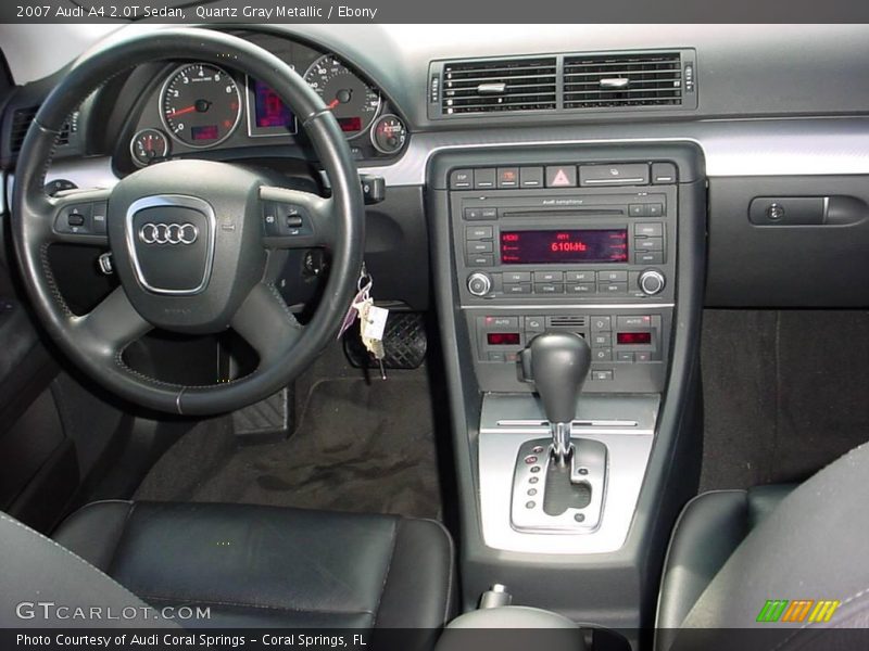 Quartz Gray Metallic / Ebony 2007 Audi A4 2.0T Sedan