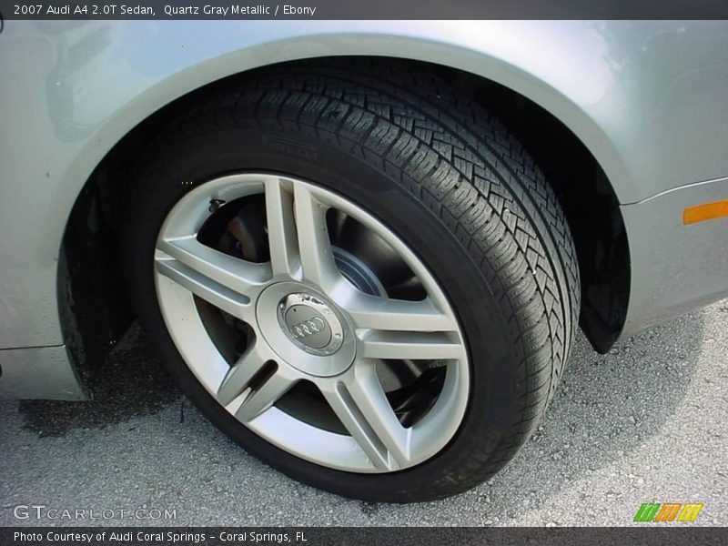 Quartz Gray Metallic / Ebony 2007 Audi A4 2.0T Sedan