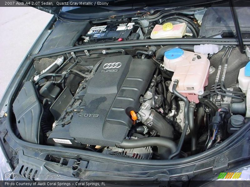 Quartz Gray Metallic / Ebony 2007 Audi A4 2.0T Sedan