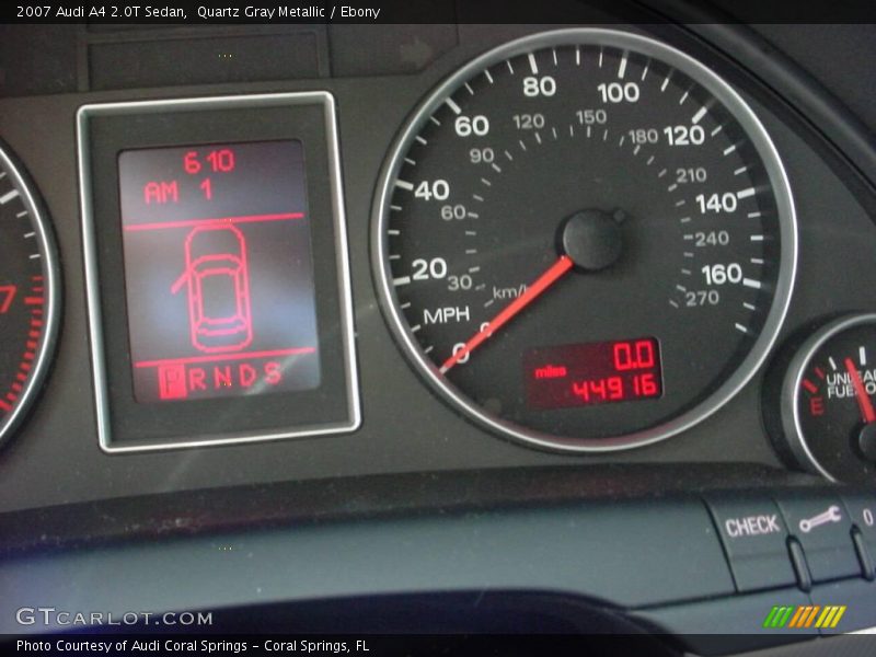 Quartz Gray Metallic / Ebony 2007 Audi A4 2.0T Sedan