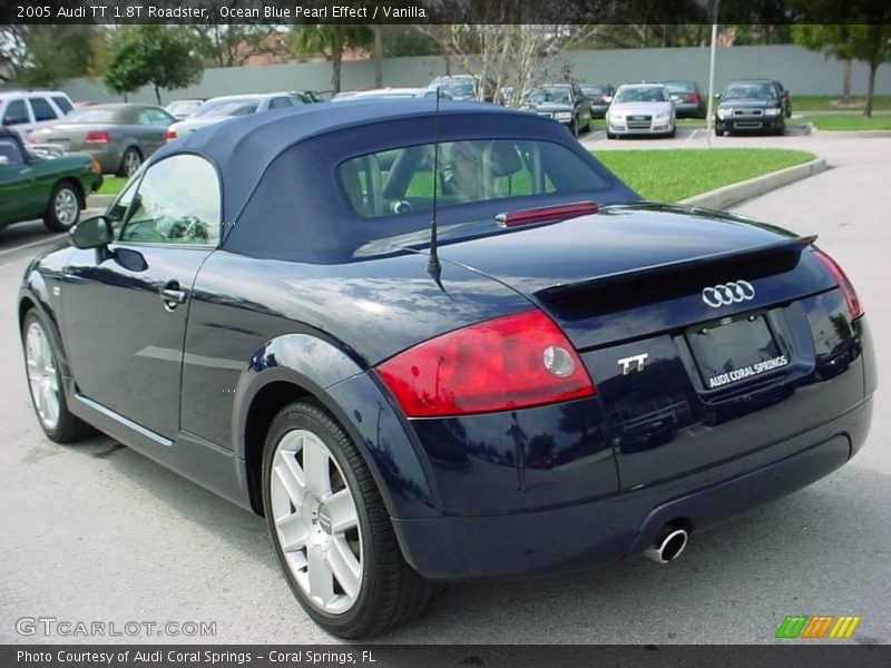 Ocean Blue Pearl Effect / Vanilla 2005 Audi TT 1.8T Roadster