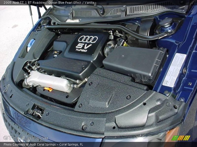 Ocean Blue Pearl Effect / Vanilla 2005 Audi TT 1.8T Roadster
