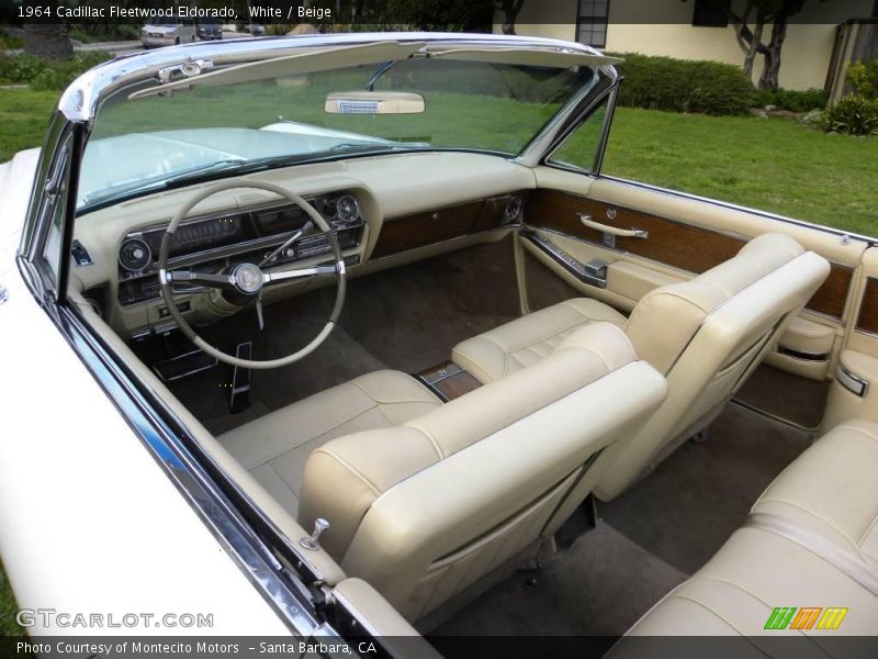 White / Beige 1964 Cadillac Fleetwood Eldorado