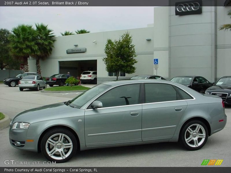 Brilliant Black / Ebony 2007 Audi A4 2.0T Sedan