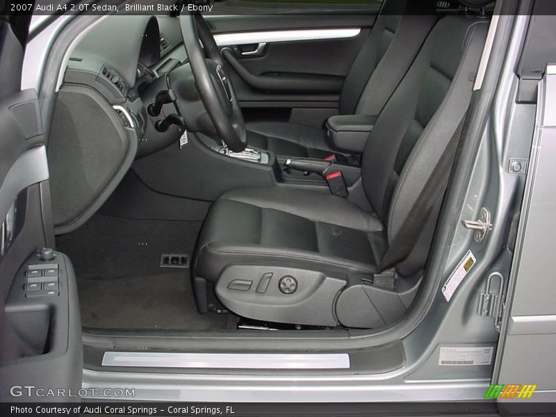 Brilliant Black / Ebony 2007 Audi A4 2.0T Sedan