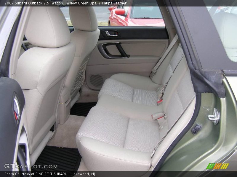 Willow Green Opal / Taupe Leather 2007 Subaru Outback 2.5i Wagon