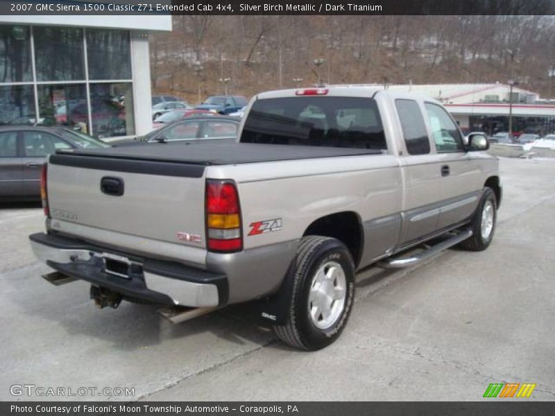 Silver Birch Metallic / Dark Titanium 2007 GMC Sierra 1500 Classic Z71 Extended Cab 4x4