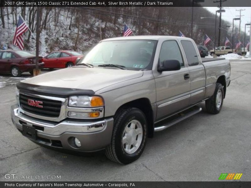 Silver Birch Metallic / Dark Titanium 2007 GMC Sierra 1500 Classic Z71 Extended Cab 4x4