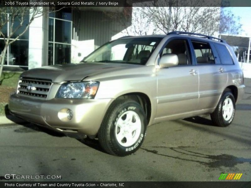 Sonora Gold Metallic / Ivory Beige 2006 Toyota Highlander I4