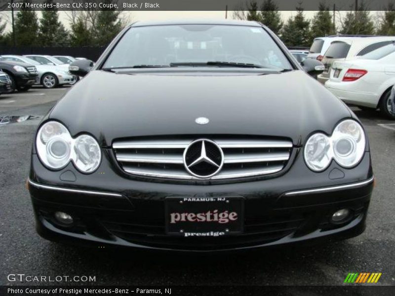 Black / Black 2007 Mercedes-Benz CLK 350 Coupe