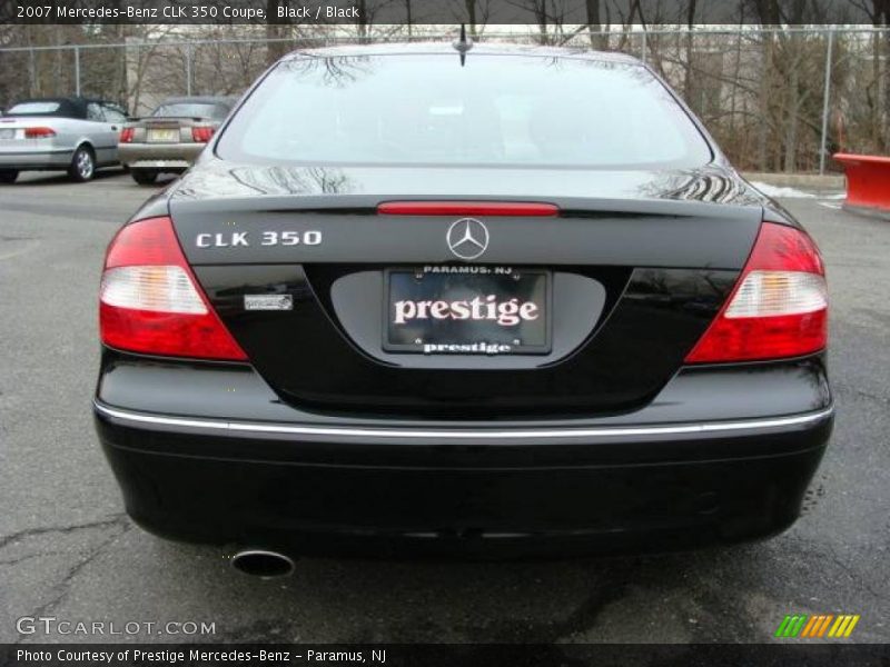 Black / Black 2007 Mercedes-Benz CLK 350 Coupe
