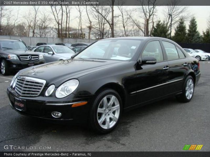 Black / Cashmere 2007 Mercedes-Benz E 350 4Matic Sedan