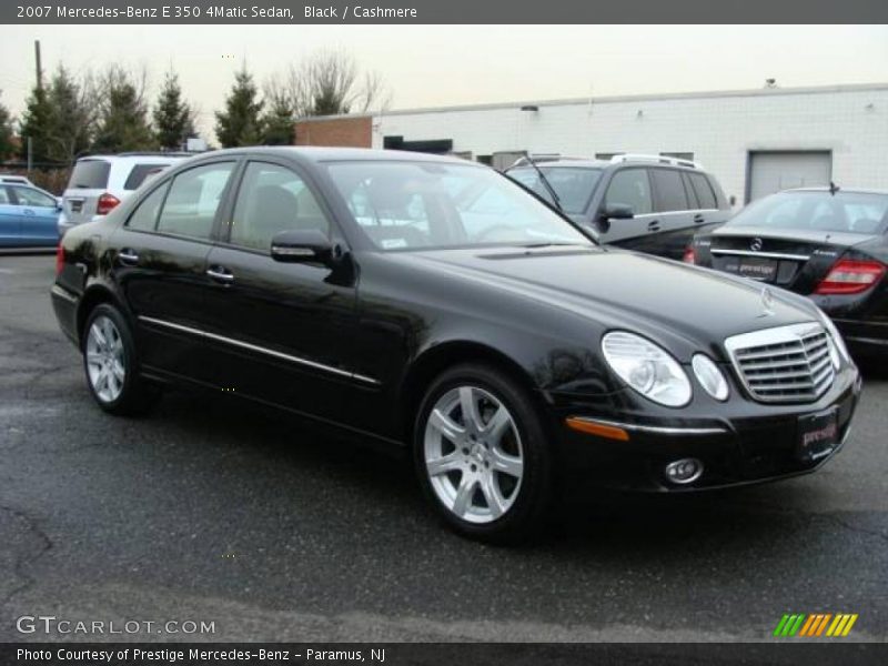 Black / Cashmere 2007 Mercedes-Benz E 350 4Matic Sedan