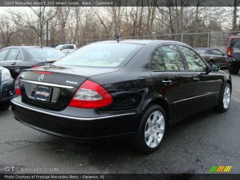 Black / Cashmere 2007 Mercedes-Benz E 350 4Matic Sedan