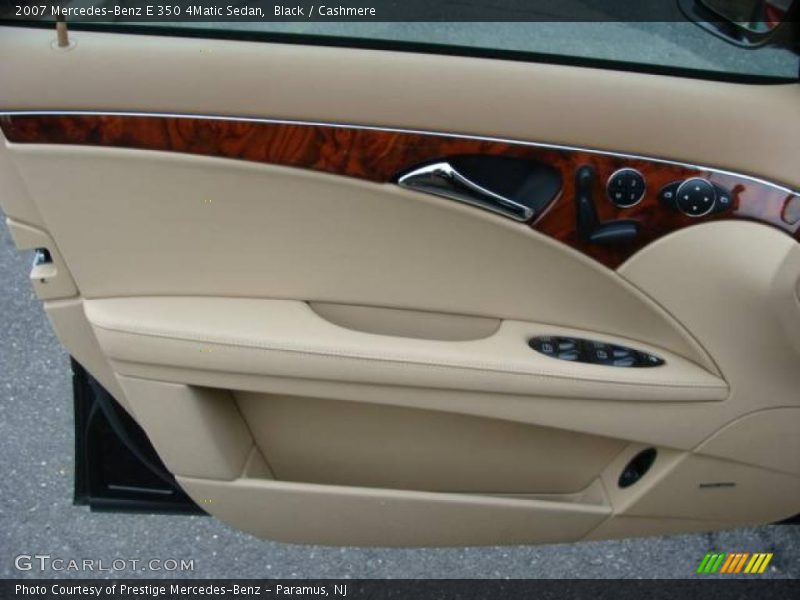Black / Cashmere 2007 Mercedes-Benz E 350 4Matic Sedan