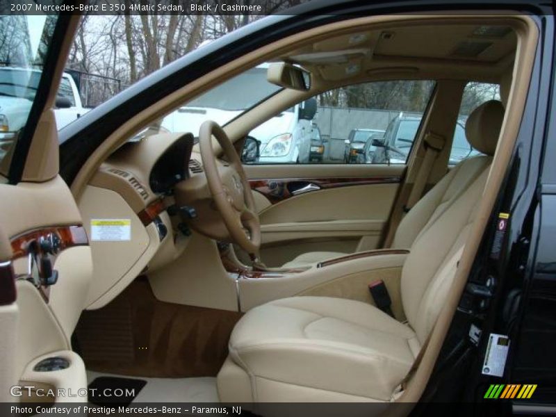 Black / Cashmere 2007 Mercedes-Benz E 350 4Matic Sedan
