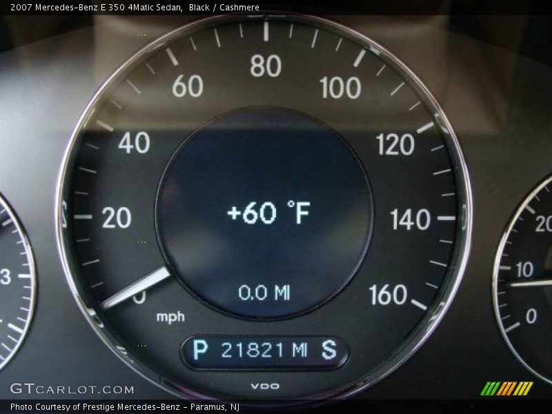 Black / Cashmere 2007 Mercedes-Benz E 350 4Matic Sedan