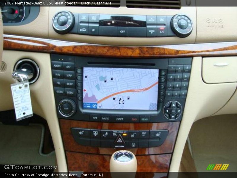 Black / Cashmere 2007 Mercedes-Benz E 350 4Matic Sedan