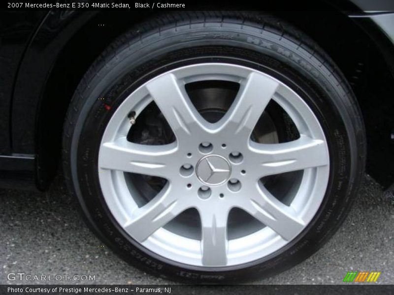 Black / Cashmere 2007 Mercedes-Benz E 350 4Matic Sedan