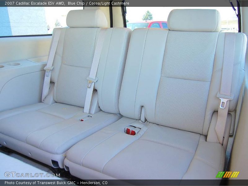 Blue Chip / Cocoa/Light Cashmere 2007 Cadillac Escalade ESV AWD