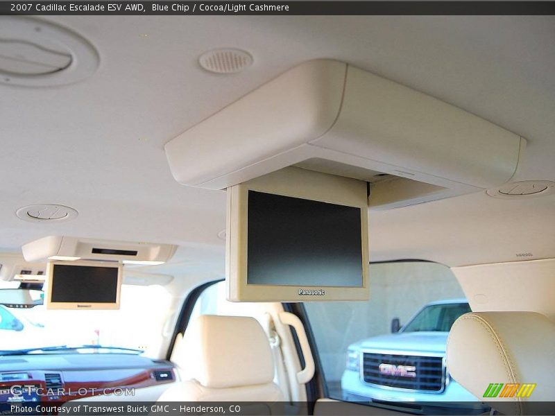 Blue Chip / Cocoa/Light Cashmere 2007 Cadillac Escalade ESV AWD
